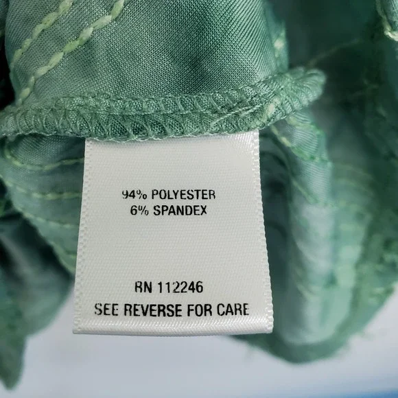 Sami & Jo Green Sequin Embellished Twist Front Blouse Womens Size 1X Plus Top - Picture 11 of 14